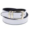 Concitor Reversible Belt Bonded Leather with Removable Gold-Tone Buckle WHITE/Black 30 view 1
