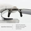 NEWON 3 PACK, Clip on Flip up Polarized Sunglasses For RX Eyeglasses, UV Protection Shades Lens Over Prescription Glasses, Black+Blue mirror+Yellow view 4