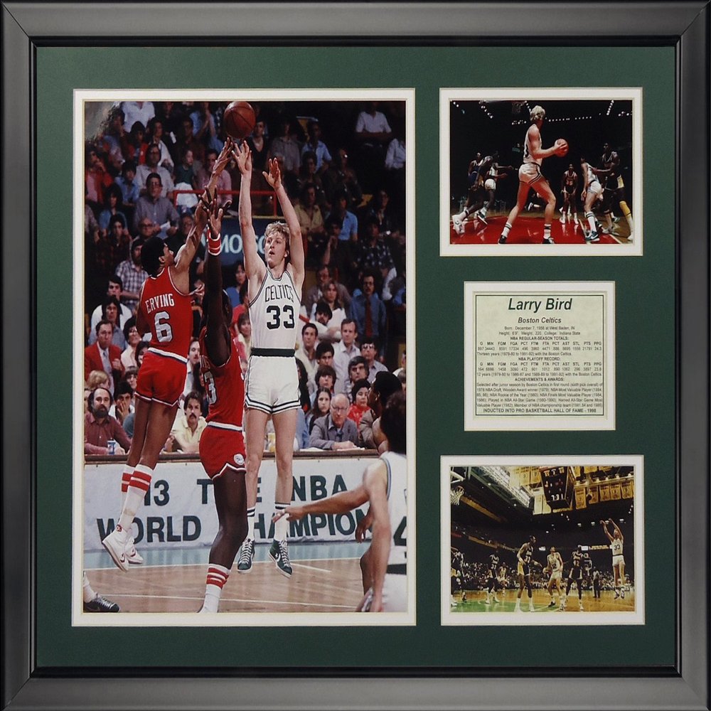 Legends Never Die Larry Bird Framed Photo Collage, 16" x 20"