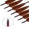 PANDARUS Archery 31-Inch Carbon Hunting Arrows, 4-Inch Turkey Feather Fletching with Replaceable Points, Targeting Practice Arrows Spine 500 for Recurve & Traditional Bows (6 Pack) view 4
