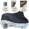 Formosa Covers | Lightweight Adult Tricycle Cover fits Schwinn, Westport, Aboron, Vevor, and Meridian - Protect 3-Wheel Bike from Rain, Dust, Debris, and Sun | Black/Silver Fabric 94"L x 37"W x 49"H view 4