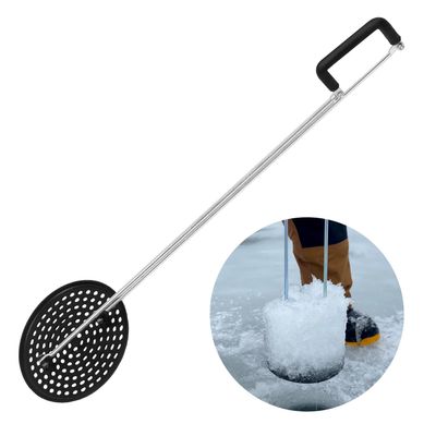 Deep Freeze One-Shot Ice Skimmer-Pro Edition - 10" - Ice Fishing Skimmer - Ice Fishing Hole Scoop - Ice Fishing Gear & Accessories - Fishing Tool - Fishing Gear
