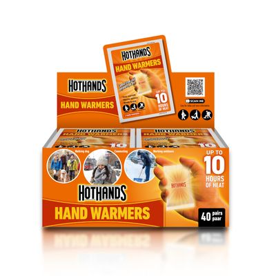 HotHands Hand Warmers - 40 Pairs - 10 Hours of Heat - Air Activated - Ready to use, 8368342