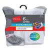 Hanes mens Max Cushion Crew Socks, Available in 6 and 12-pair Pack Casual Sock, White, 12 US view 2