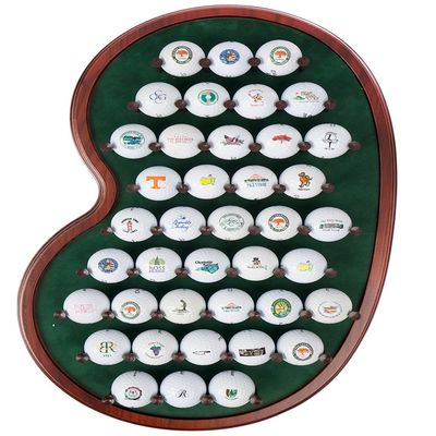 Golf Ball Display Rack | Holds 40 Golf Balls | Unique Putting Green Shape | Two Color Options