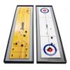 Franklin Sports 2-in-1 Shuffleboard Table and Curling Set - Portable Tabletop Set Includes 8 Rolling Mini Pucks - 45" view 1