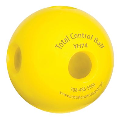Total Control Sports TCB-24L-YH-74 Baseball 24 Hole Ball Hitting Ball- 2.9 inch Diameter- Weighs 75 Grams