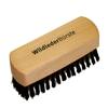 Redecker Brass Wire and Natural Pig Bristle Suede Brush with Oiled Beechwood Handle, 4-3/4-Inches view 1