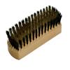Redecker Brass Wire and Natural Pig Bristle Suede Brush with Oiled Beechwood Handle, 4-3/4-Inches view 2