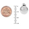 Ritastephens Sterling Silver Shiny Round Clip-on Earrings 14mm view 4