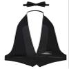 Men's Classic Formal 100% Wool Black Backless Tuxedo Vest Includes Bow Tie (Small - XLarge (Adjustable)) view 2