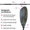 SeaSense 96 in X-II Kayak Paddle-Military Green (8674) view 4