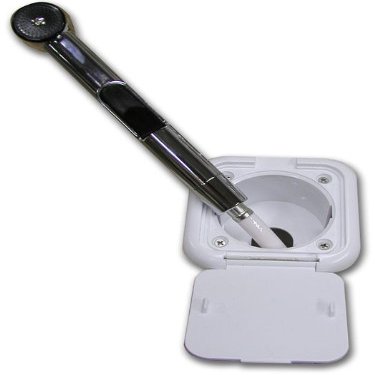 Replacement Boat Parts White Plastic transom Shower