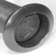 Replacement Boat Parts Black Recessed Push-Together Scupper