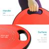 EVERYMILE Wobble Balance Board, Exercise Balance Stability Trainer Portable Balance Board with Handle for Workout Core Trainer Physical Therapy & Gym Diameter No-Skid Surface 15.7" Red view 2