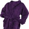 Tri Color Robes Plush Microfiber Purple Customizable Full Monogrammed Bathrobes Christmas Gifts Her Him view 1