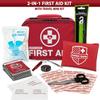 Swiss Safe 2-in-1 First Aid Kit for Car, Travel & Home, Businesses - Bonus Mini Kit for Medical Emergency Aid, Survival, Camping - 120+32 Pcs, Small+Travel FAK view 2
