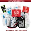 Swiss Safe 2-in-1 First Aid Kit for Car, Travel & Home, Businesses - Bonus Mini Kit for Medical Emergency Aid, Survival, Camping - 120+32 Pcs, Small+Travel FAK view 3