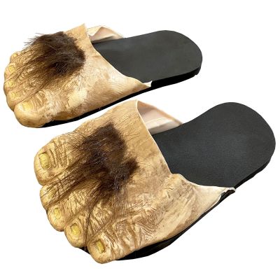 Big Ol' Hairy Costume Feet Tan, Large