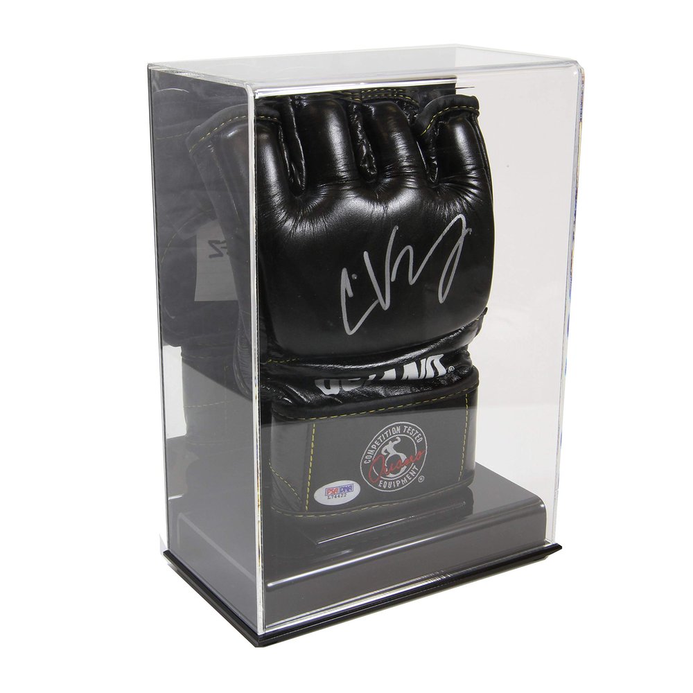 SAFTGARD SUPPLIES Deluxe Acrylic Single UFC/MMA Glove Display Case with Mirror Back