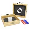 GoSports Premium Birch Wood Washer Toss Game - Portable Set Includes 2 Targets and 8 Washers view 1