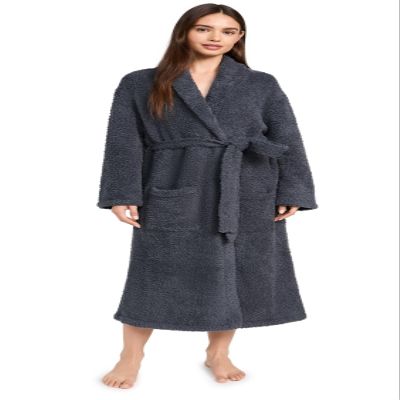 Barefoot Dreams CozyChic Adult Robe (Slate Blue, 3)