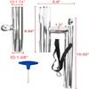 Amarine-made Silver Highly Polished Dual Adjustable Rod Holder , Double Angle Adjustable Rod Holder , Any Angle from Water (2 Pcs) view 2
