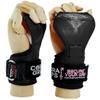 Cobra Grips PRO Weight Lifting Gloves Heavy Duty Straps Alternative to Power Lifting Hooks for Deadlifts with Built in Adjustable Neoprene Padded Wrist Wrap Support Bodybuilding (FIT Black Rubber) view 1