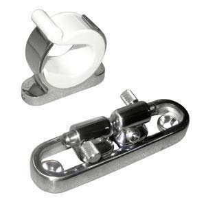 1 - Taco Stainless Steel Adjustable Reel Hanger Kit w/Rod Tip Holder - Adjusts from 1.875 - 3.875