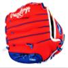 Rawlings YOUTH GLOVE 9" Tee Ball RIGHT HAND THROW Red/Blue (PL90SN) view 2