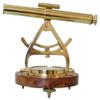 Hampton Nautical Solid Brass Alidade Compass, 14", Brass view 1