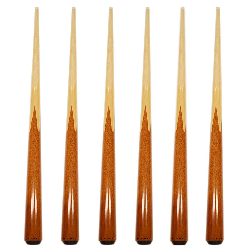 HAN'S DELTA Set of 6 Pool Cues New 57" Real 4-Prong House Bar Billiard Pool Cue Stick