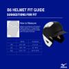 Mizuno B6 Adult Baseball Batting Helmet, Grey-White, Small/Medium view 4