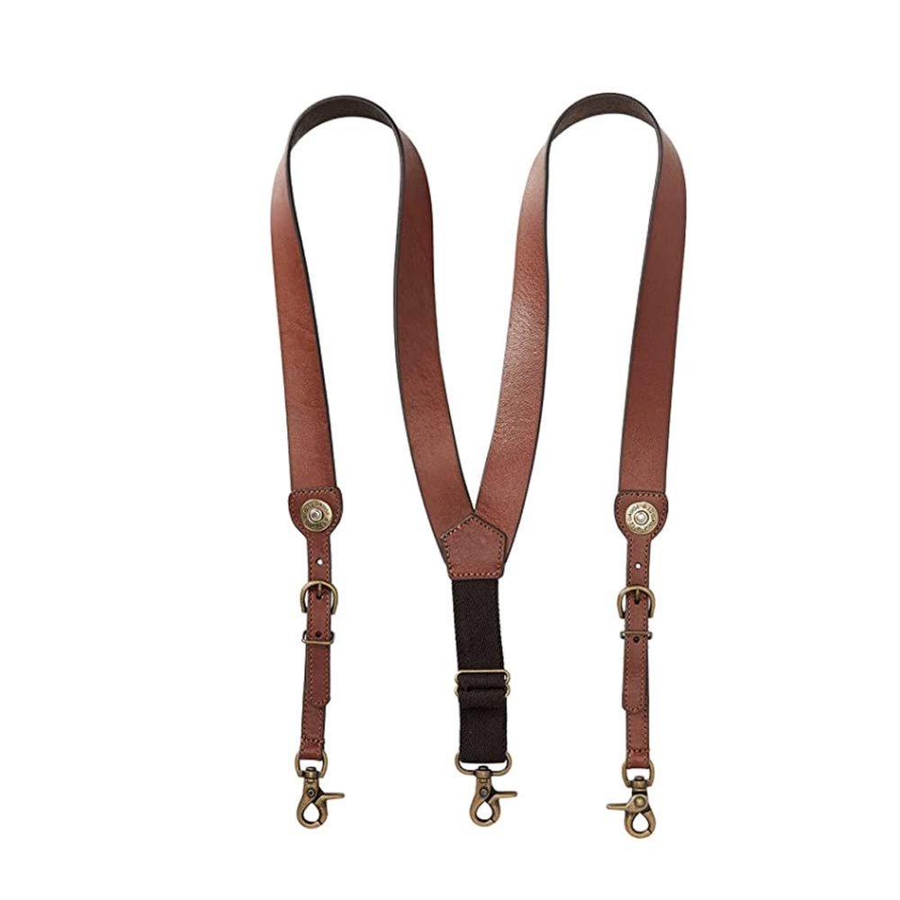 Nocona Men's Shot Shell Leather Suspender, tan, Medium (N8514202)