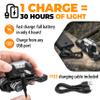 Foxelli USB-C Rechargeable LED Headlamp  Super Bright, Lightweight Head Lamp for Running, Camping, Hiking & Work  Comfortable Fit for Adults & Kids view 3