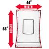 Franklin Sports MLB Flyback Multi-Position Pitch Return - 65" x 44" view 2