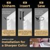 Million Dollar Collar Placket Stays - Slick Collar for Men & Women Dress Shirts with Universal Compatibility, Keeps Firm & Crisp, Made from Proprietary Material 5-Pack White view 4