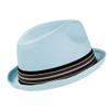Peter Grimm Men's Depp Natural Straw Fedora, Blue, XX-Large view 2