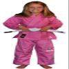 FUJI Kids All-Around Brazilian Style Jiu Jitsu Uniform with C0-Sized White Belt, Pink, Size WC1 view 1