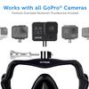 OCTOMASK - Frameless Dive Mask w/Mount for All GoPro Hero Cameras for Scuba Diving, Snorkeling, Freediving (Black) view 2