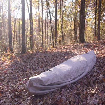 VORTEX TAN 16' 'WATERGUARD' Heavy Duty Waterproof Canoe/Kayak Cover, for UP to 16' Long, and for UP to 9 1/2 ' Girth