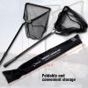 Fiblink 118 inches Folding Fishing Landing Net Fish Net with Extending Telescoping Aluminum Pole Handle (59-118 inches) view 4