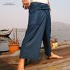 SawaddeeThailand Original Thai Fisherman Pants Trouser Yoga Massage Rayon Cotton Long Warp view 3