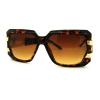 Bold Oversized Square Sunglasses Modern Hip Hop Celebrity Fashion Tortoise view 1