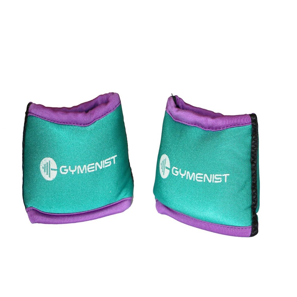 Gymenist Wrist Weights Running Stylish Bracelet Pair Of Weights Set of 2 Jogging Cardio Weight To Strengthen The Hands Forearm (1.5 Lb (Green - Purple))