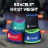 Gymenist Wrist Weights Running Stylish Bracelet Pair Of Weights Set of 2 Jogging Cardio Weight To Strengthen The Hands Forearm (1.5 Lb (Green - Purple)) view 3