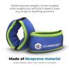 Gymenist Wrist Weights Running Stylish Bracelet Pair Of Weights Set of 2 Jogging Cardio Weight To Strengthen The Hands Forearm (1.5 Lb (Green - Purple)) view 4