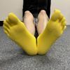 COUVER 5 Finger Black Men's/Women's No Show Toe socks view 2