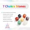 TUMBEELLUWA Healing Crystal Quartz 7 Chakra Pendulum Dowsing Gemstone Divination Reiki Stone,Rock Quartz view 4