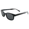 Pacific coast sunglasses Original X-KD's Biker Shades 20% Larger Black Frames Polarized Grey Lens view 1